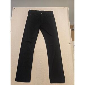 Levis 513 Slim Straight Fit Mens Black Stretch Jeans 30x32 08513-0124